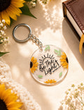 Be The Light Matthew 5:14 Christian Keychain | Sunflower Faith Gift